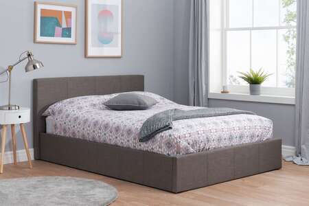 Berlin King Ottoman Bed Grey