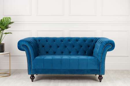 2 Seater Sofa Blue