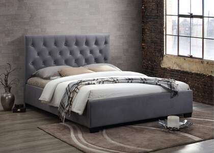 Cologne Double Bed Grey