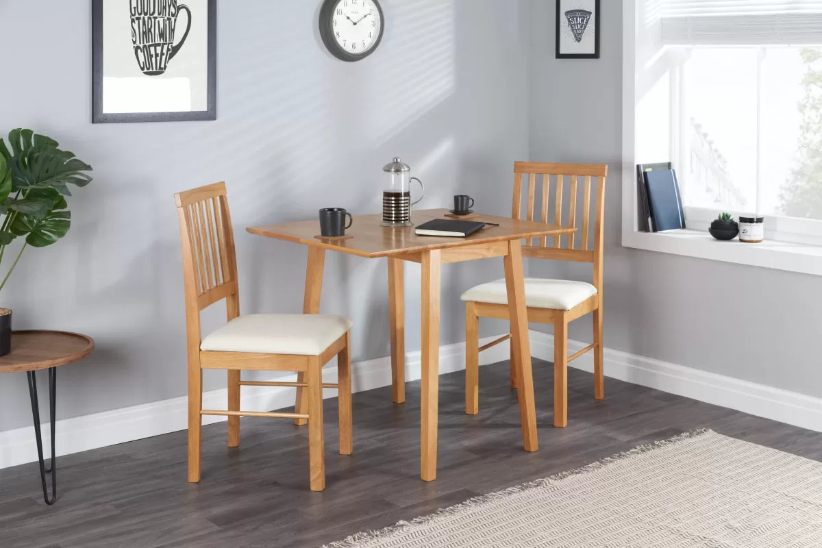Daisy Leaf Dining Set Oak