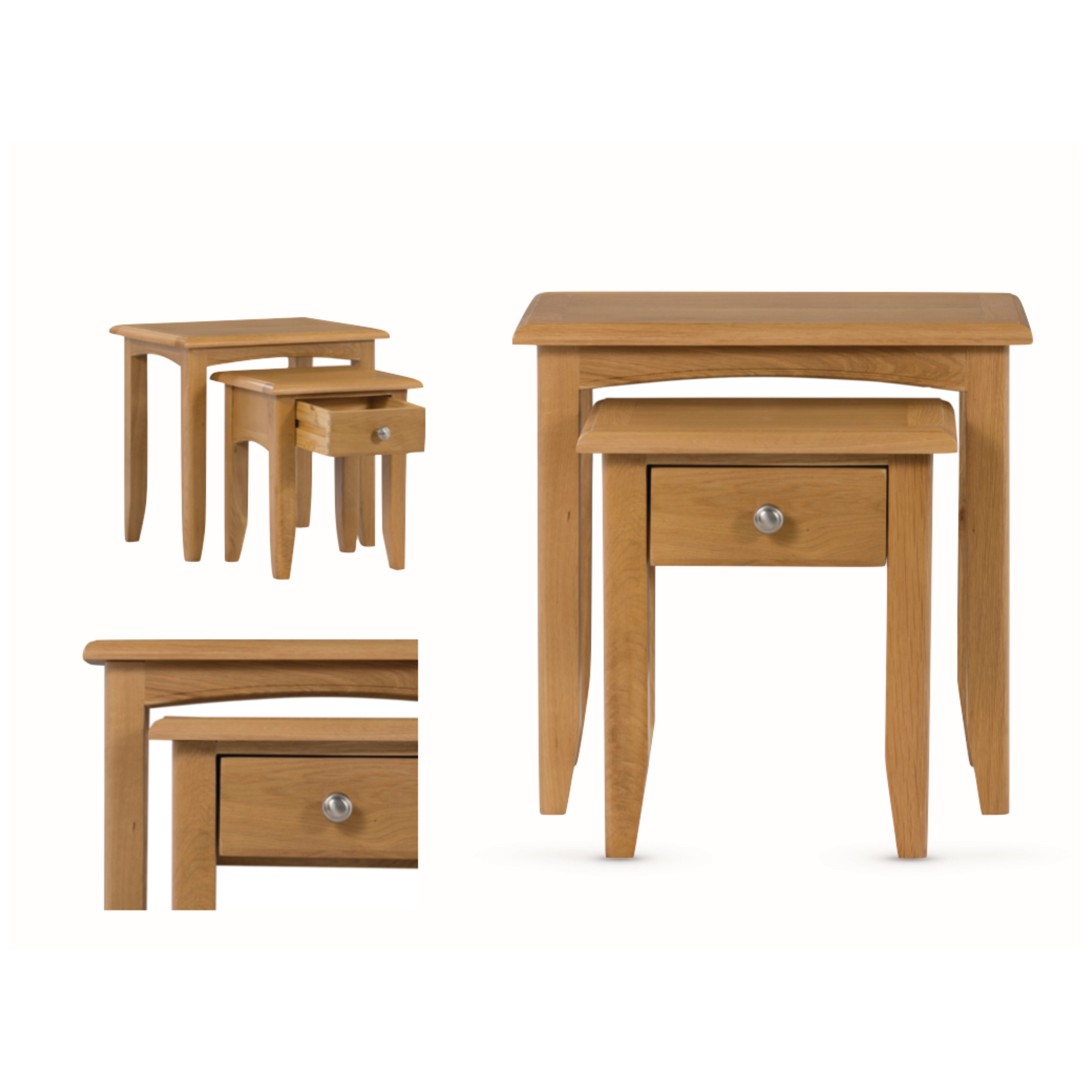 Kilkenny Oak Nest Of 2 Tables