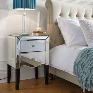 Palermo 2 Drawer Bedside White