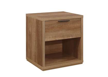 Sri Lanka 1 Drawer Bedside Rustic Oak