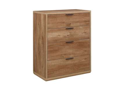 Sri Lanka 4 Drawer Chest Rustic Oak