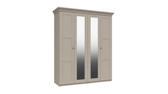 4 Door Robe With 2 Mirrors