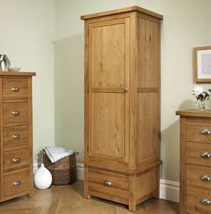 Woburn 1 Door 1 Drawer Wardrobe Oak