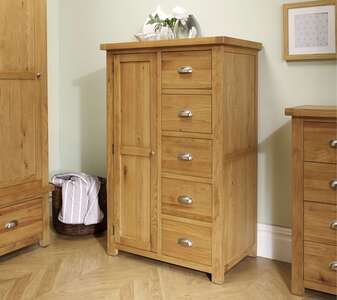 Woburn 1 Door 5 Drawer Wardrobe Oak