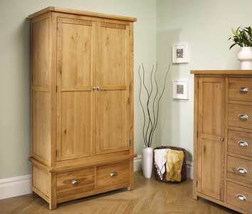 Woburn 2 Door 2 Drawer Wardrobe Oak