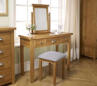 Woburn 3 Drawer Dressing Table Oak