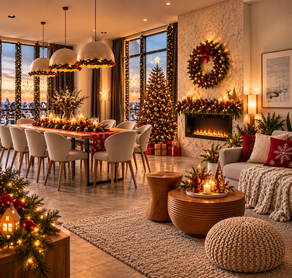 How to Create More Seating for Christmas Guests