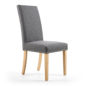 Linen Steel Grey Natural Leg