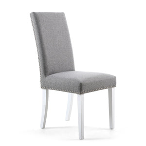 Linen Silver Grey White Leg