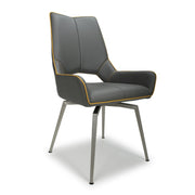Leather Effect Grey