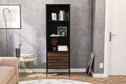 Opus 2 Drawer Bookcase Walnut & Black