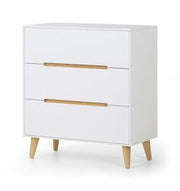 Alicia 3 Drawer Chest White