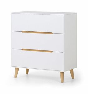 Alicia 3 Drawer Chest White