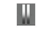 4 Door Robe With 2 Mirrors