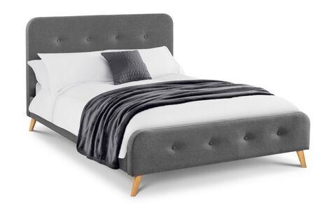 Astrid Curved Retro Buttoned Bed 135Cm
