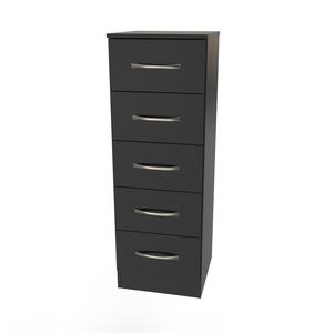 Allure 5 Drawer Locker Black Matt