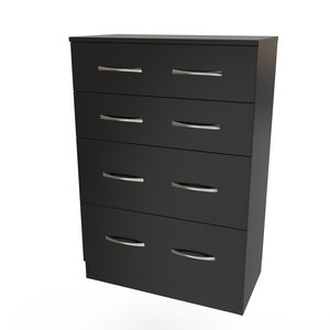 Allure 4 Drawer Deep Chest Black Matt