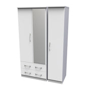 Allure Triple 2 Drawer Mirror + Drawer Robe