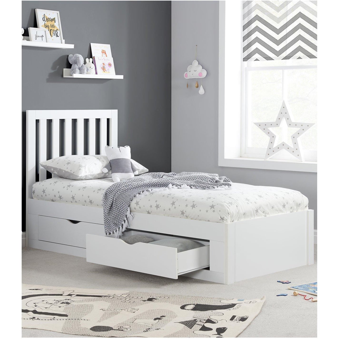 Abbeygail Single Bed White