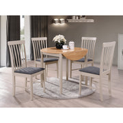 Althera Round Drop Leaf Dining Set Kd (4 Chairs)