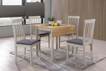 Altona Square Drop Leaf Dining Set Kd (4 Chairs)