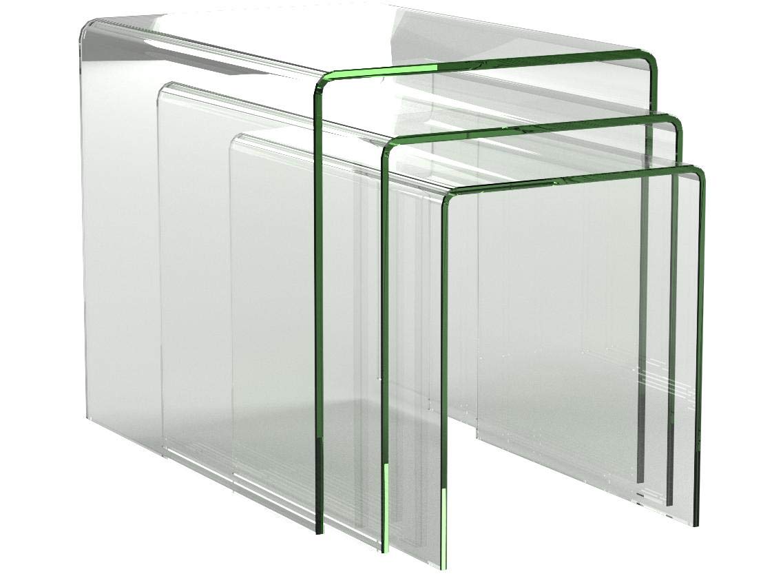 Amalfi Bent Glass Nest Of Tables