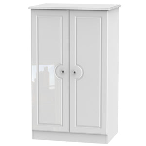 Belaire 2ft6in Plain Midi Robe White Gloss