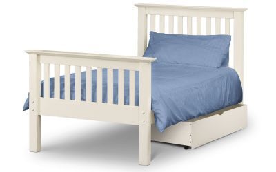 Barcelona Bed Lfe White 90Cm