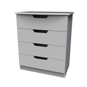 Bertie 4 Drawer Wide Chest Grey Ash