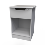 Bertie 1 Drawer/Open Bedside - With Lock