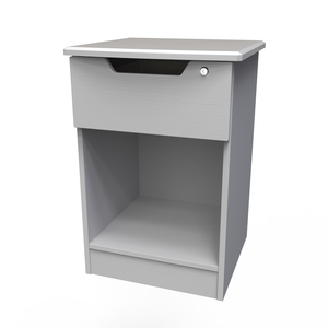Bertie 1 Drawer/Open Bedside - With Lock