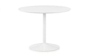 Blanco Round White Pedestal Table