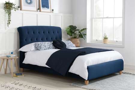 Brompton King Bed Blue