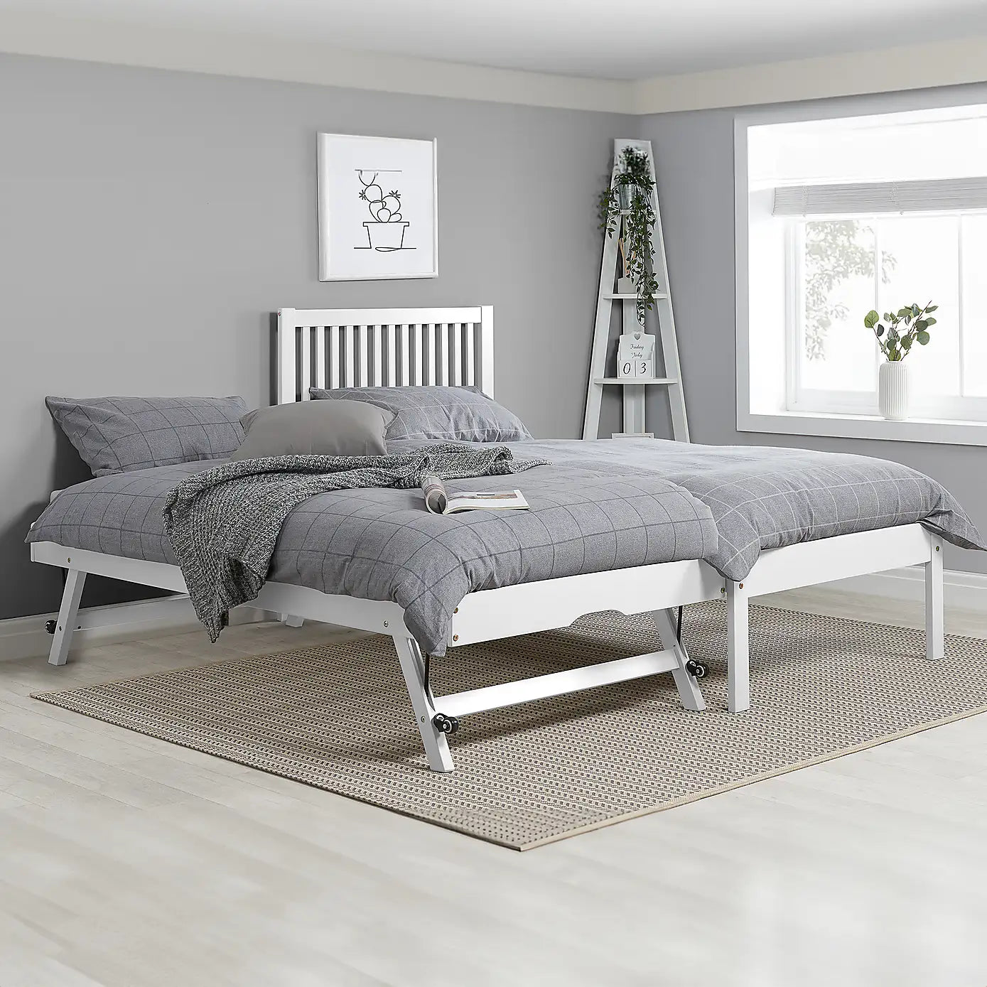 Banks Trundle Bed White