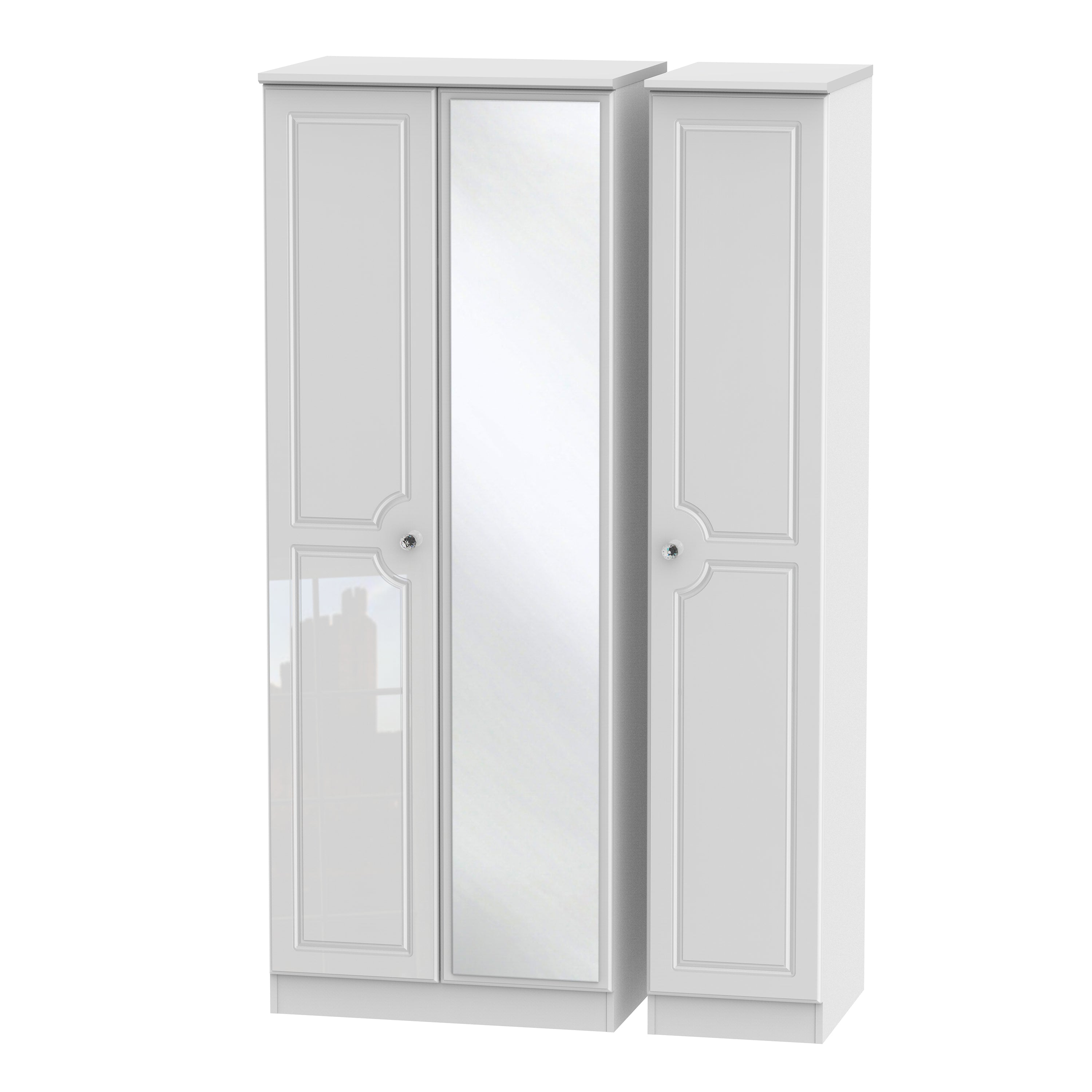 Belaire Tall Triple Mirror Robe