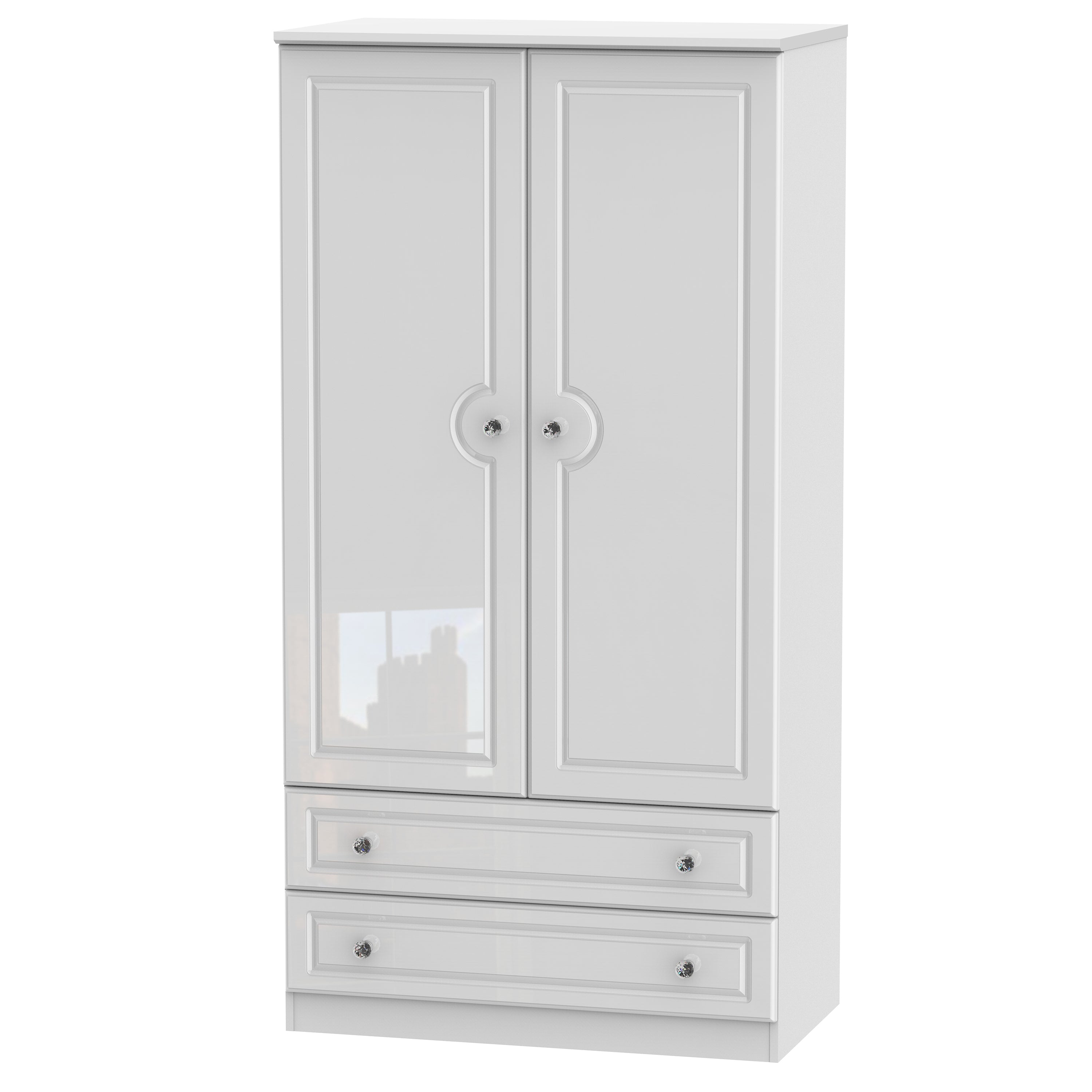 Belaire 3ft 2 Drawer Robe