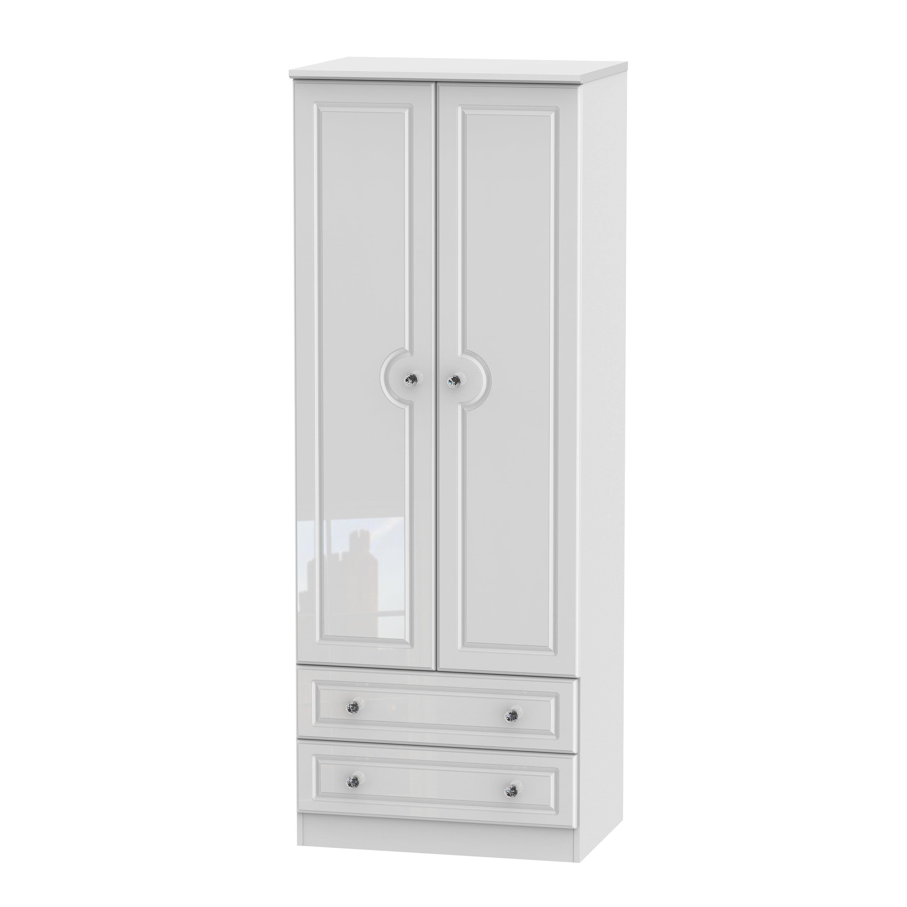 Belaire Tall 2ft6in 2 Drawer Robe