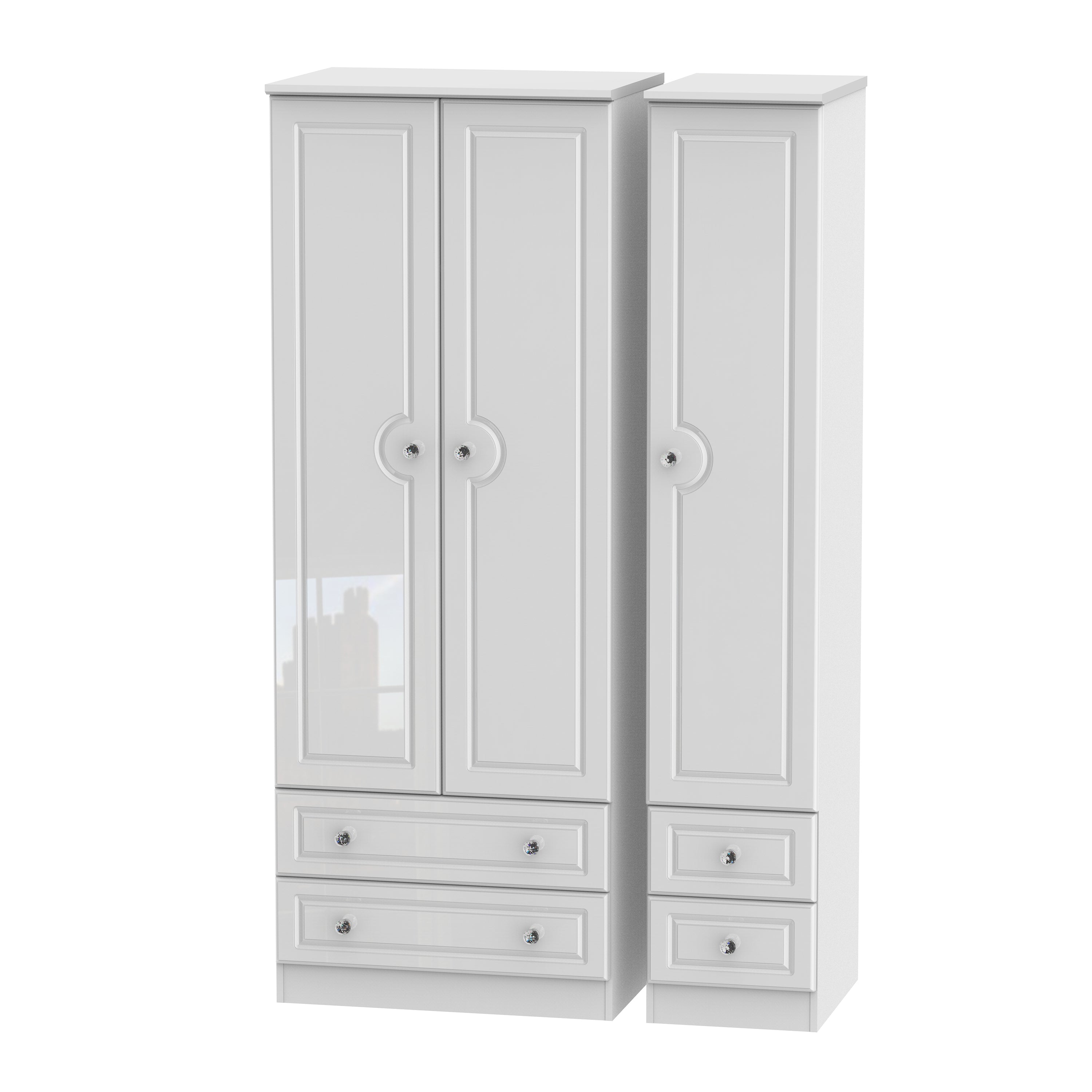 Belaire Tall Triple 2 Drawer + Drawer Robe