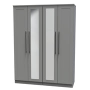 Bernard Tall 4 Door Centre Mirror Robe