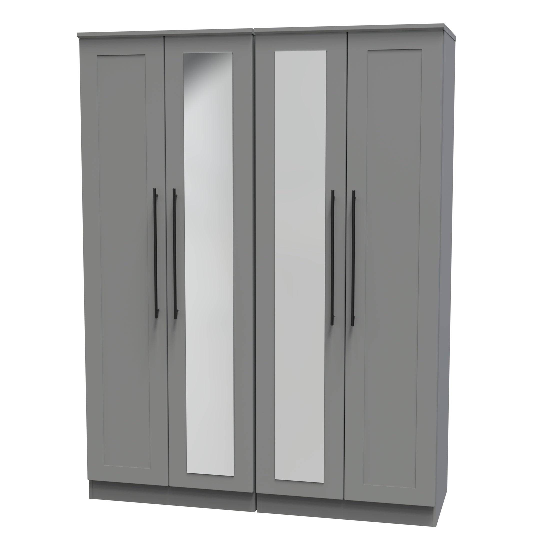 Bernard Tall 4 Door Centre Mirror Robe