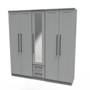 Bernard Tall 5 Door 2 Drawer Centre Mirror Robe