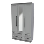 Bernard Tall Triple 2 Drawer Mirror + Drawer Robe