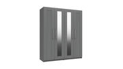 4 Door Robe With 2 Mirrors