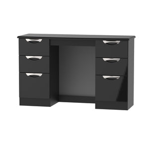 Cambridge Kneehole Black Gloss Black
