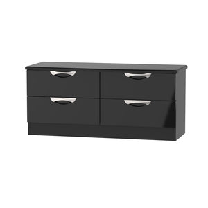Cambridge 4 Drawer Bed Box Black Gloss Black