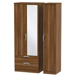 Cambridge Tall Triple 2 Drawer Mirror Robe Noche