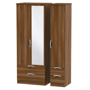 Cambridge Tall Triple 2 Drawer Mirror + Drawer Robe Noche